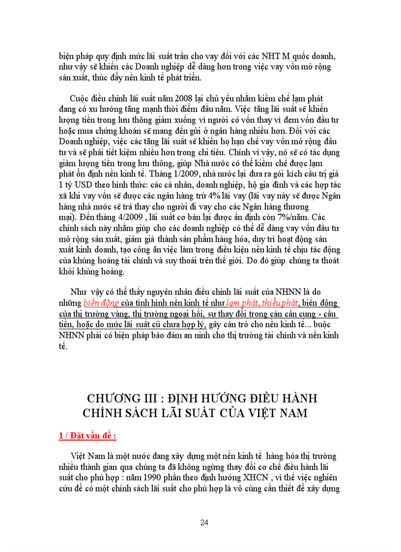 image for page Cơ chế điều hành lãi suất của NHNN Việt Nam