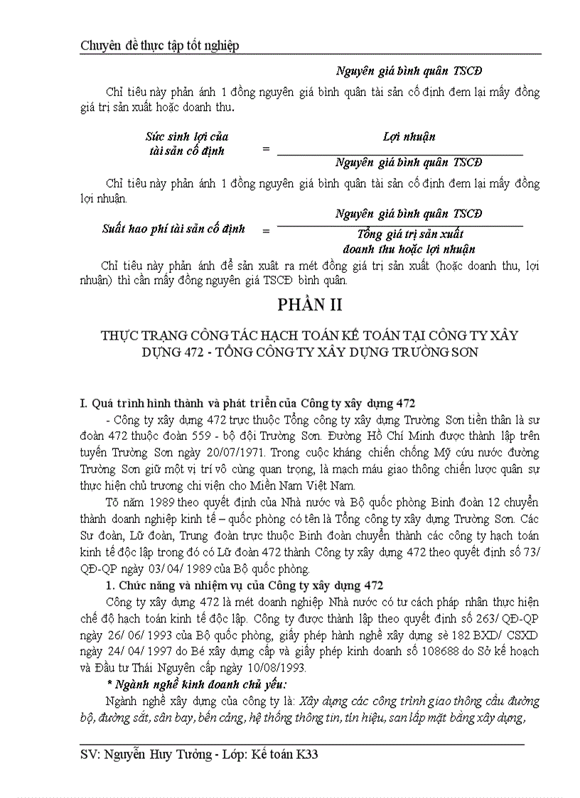 image for page Hạch toán tài sản cố định với việc nâng cao hiệu quả quản lý và sử dụng tài sản cố định tại Công ty Xây dựng