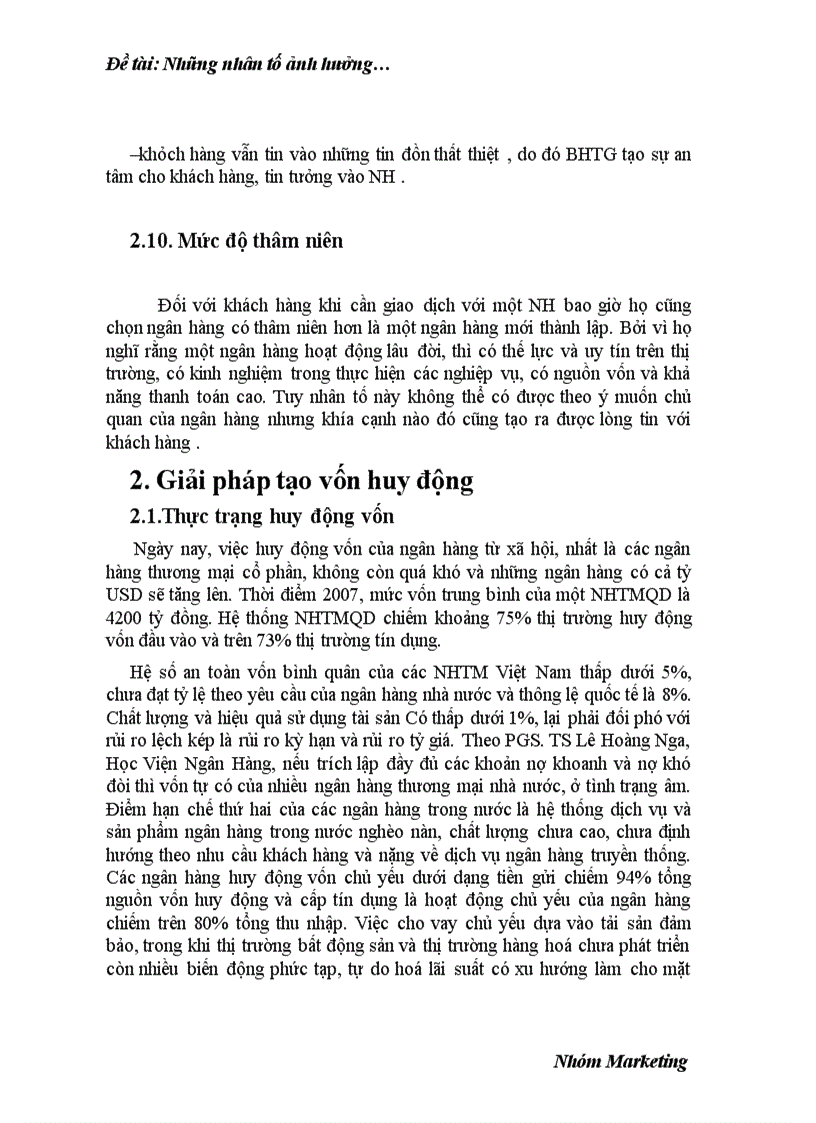 image for page Nhân tố ảnh hưởng đến nghiệp vụ tạo vốn của NHTM 1