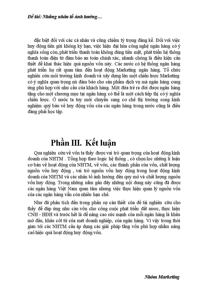 image for page Nhân tố ảnh hưởng đến nghiệp vụ tạo vốn của NHTM 1