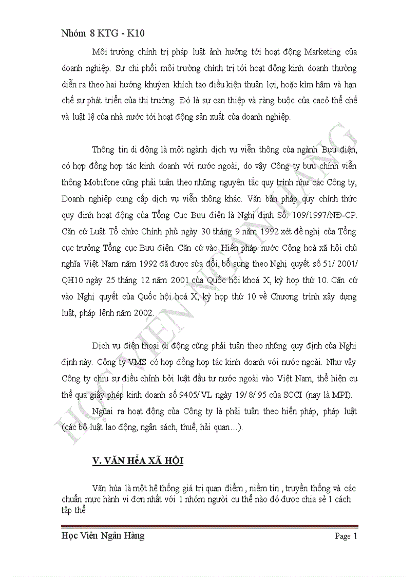 image for page Phân tích đánh giá tác động đến môi trường hoạt động kinh doanh tại Việt Nam đến Công ty cung cấp dịch vụ MOBILE Fone