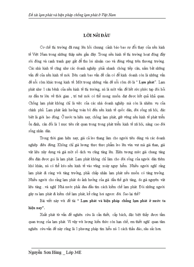 image for page Lạm phát và biện pháp chống lạm phát ở nước ta hiện nay 1