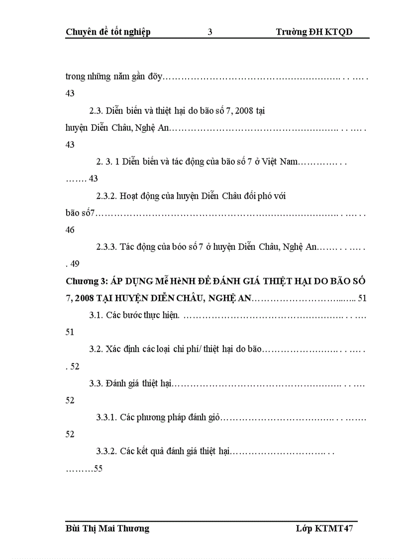 image for page Mô hình đánh giá thiệt hại kinh tế xã hội do bão và áp dụng cho trường hợp bão số 7 2008 tại huyện Diễn Châu Nghệ An 1