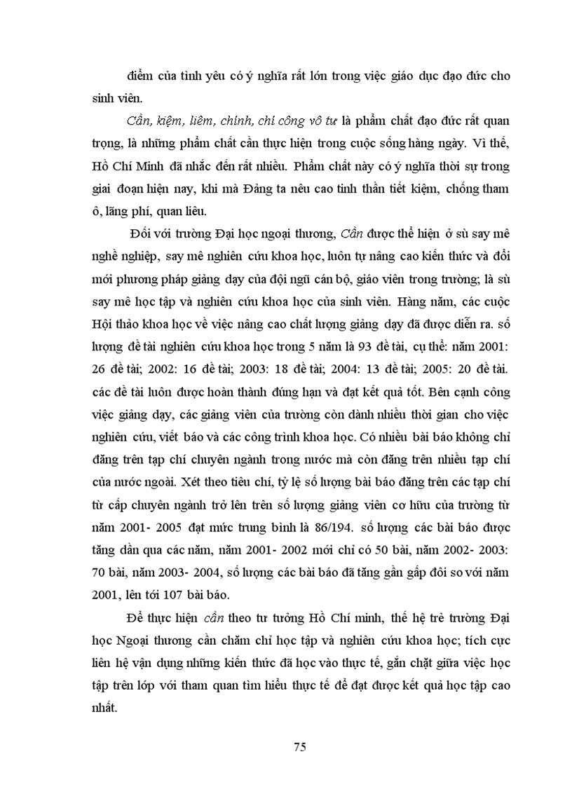 image for page Giáo dục đạo đức cho thế hệ trẻ theo tư tưởng Hồ Chí Minh Liên hệ với thực tiễn tại trường Đại học Ngoại thương