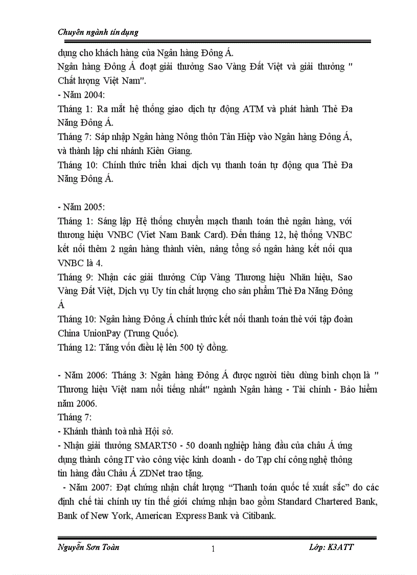 image for page Báo cáo thưc tập tại NH Đông Á chi nhánh Hà Nội