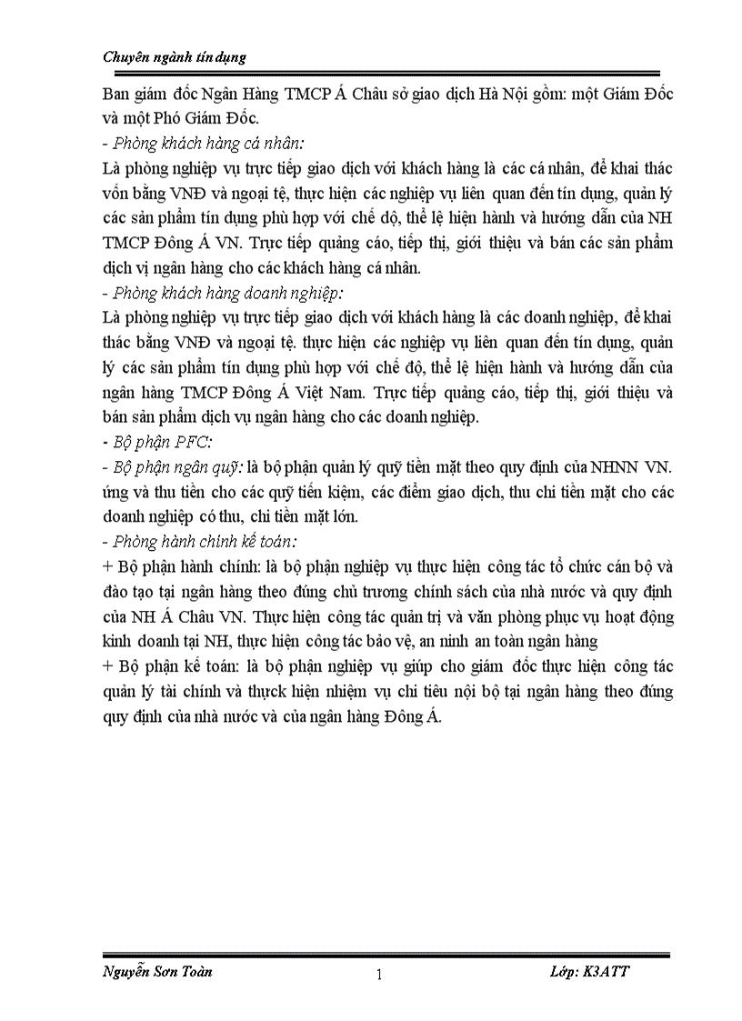 image for page Báo cáo thưc tập tại NH Đông Á chi nhánh Hà Nội