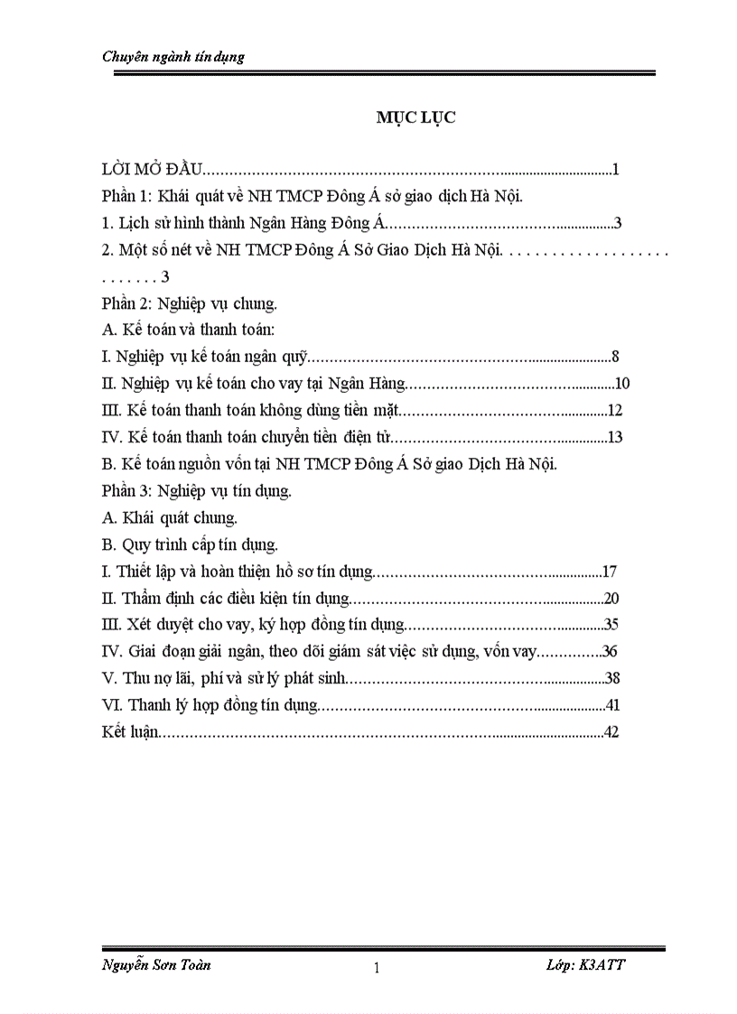 image for page Báo cáo thưc tập tại NH Đông Á chi nhánh Hà Nội