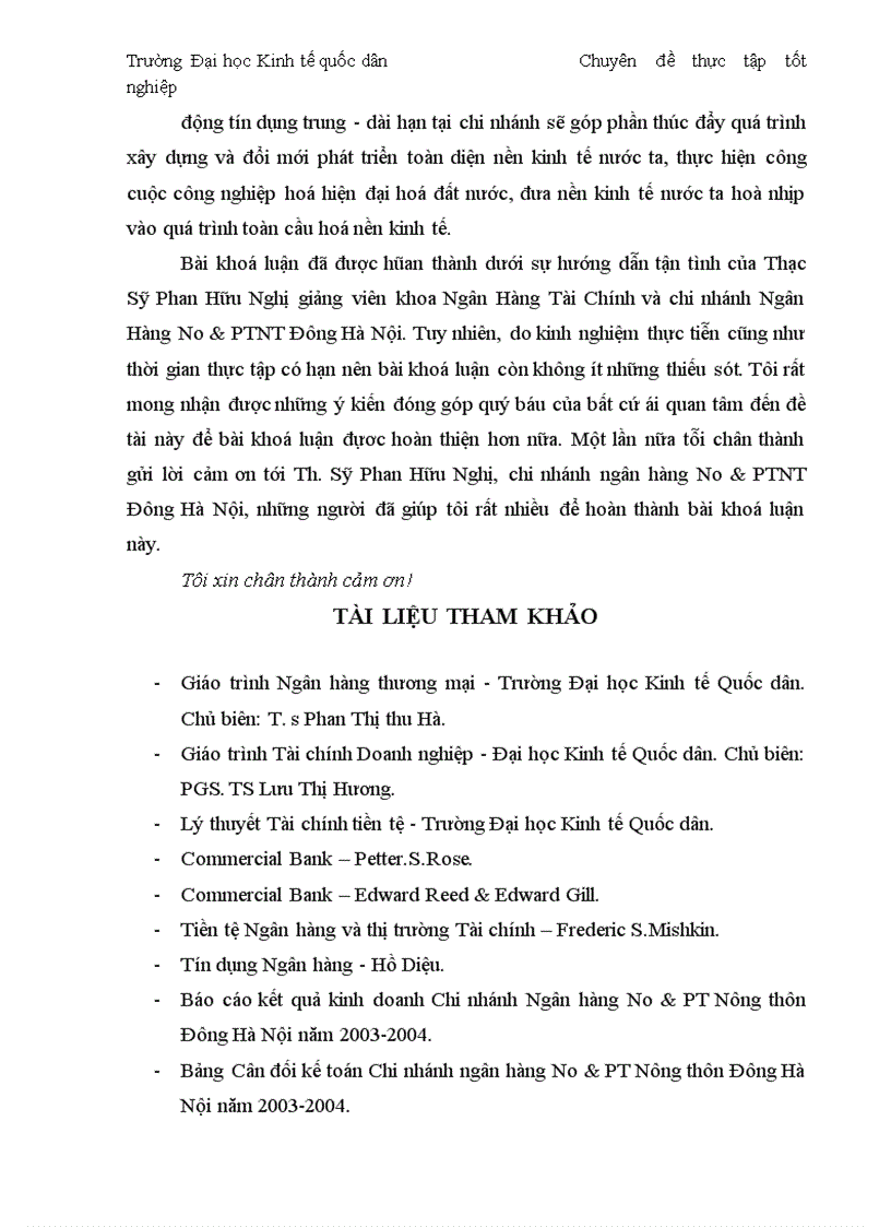 image for page Thực trạng và giải pháp đối với tín dụng trung dài hạn tại chi nhánh Ngân Hàng No PTNT Đông Hà Nội 1