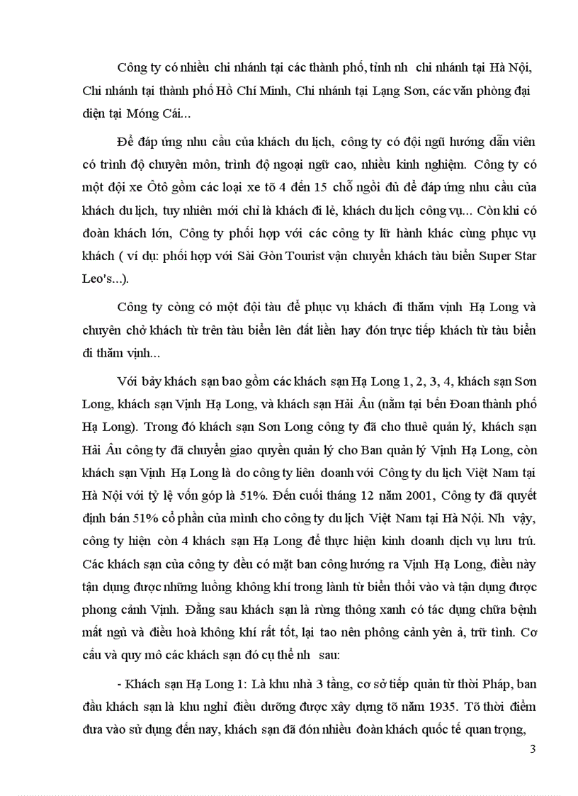 image for page báo cáo tổng hợp tại Công ty Du lịch Quảng Ninh