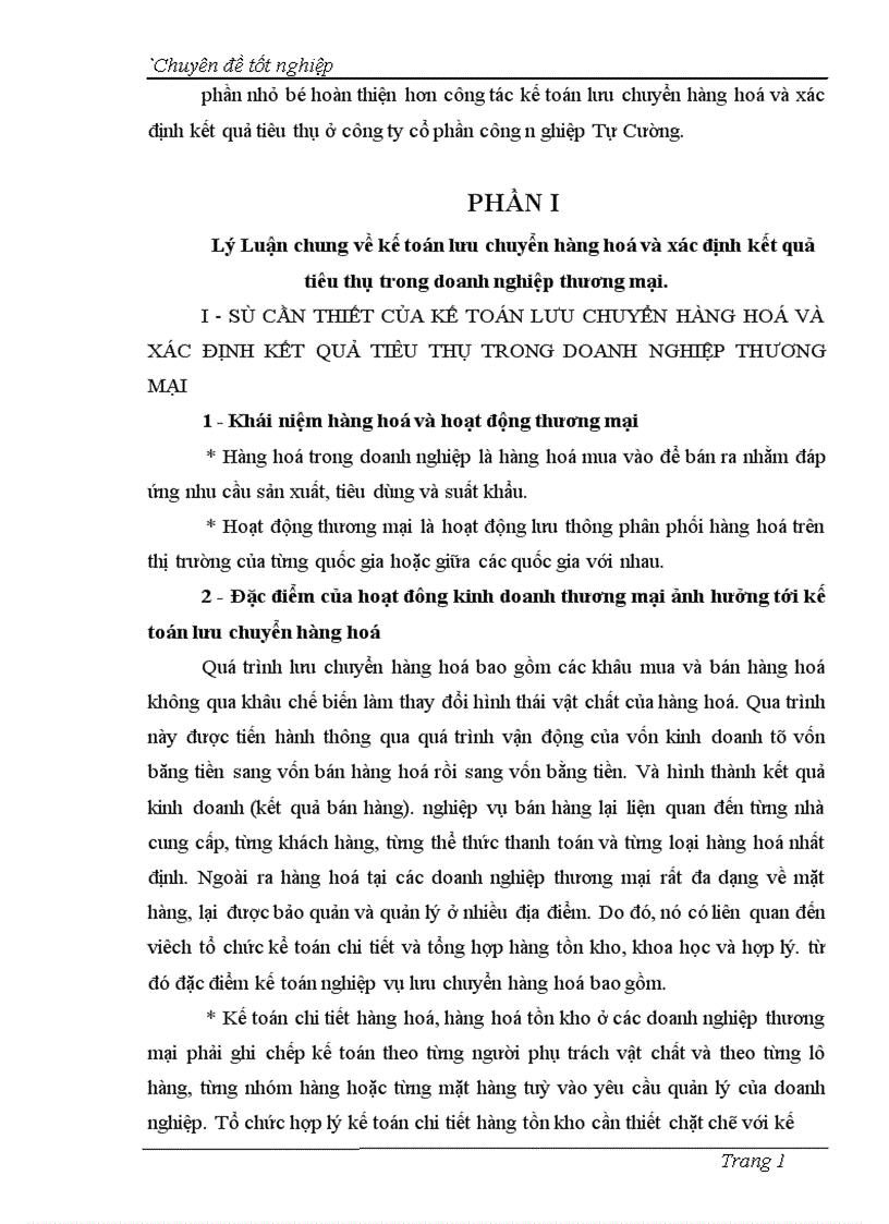 image for page Hoàn thiên kế toán lưu chuyền hàng hoá và xác định kết quả tiêu thụ tại công ty cổ phần công nghiệp Tự Cường 1