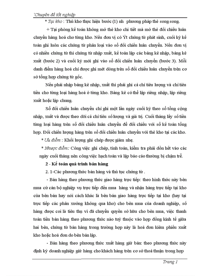 image for page Hoàn thiên kế toán lưu chuyền hàng hoá và xác định kết quả tiêu thụ tại công ty cổ phần công nghiệp Tự Cường 1