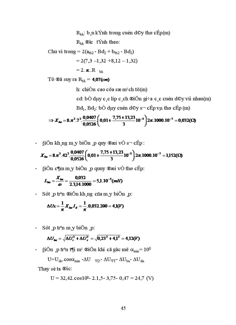 image for page Lựa chọn sơ đồ và tính toán các phần tử của sơ đồ
