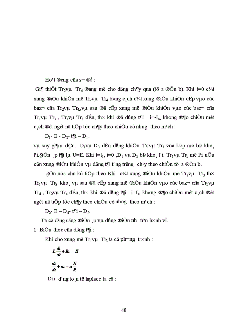 image for page Lựa chọn sơ đồ và tính toán các phần tử của sơ đồ