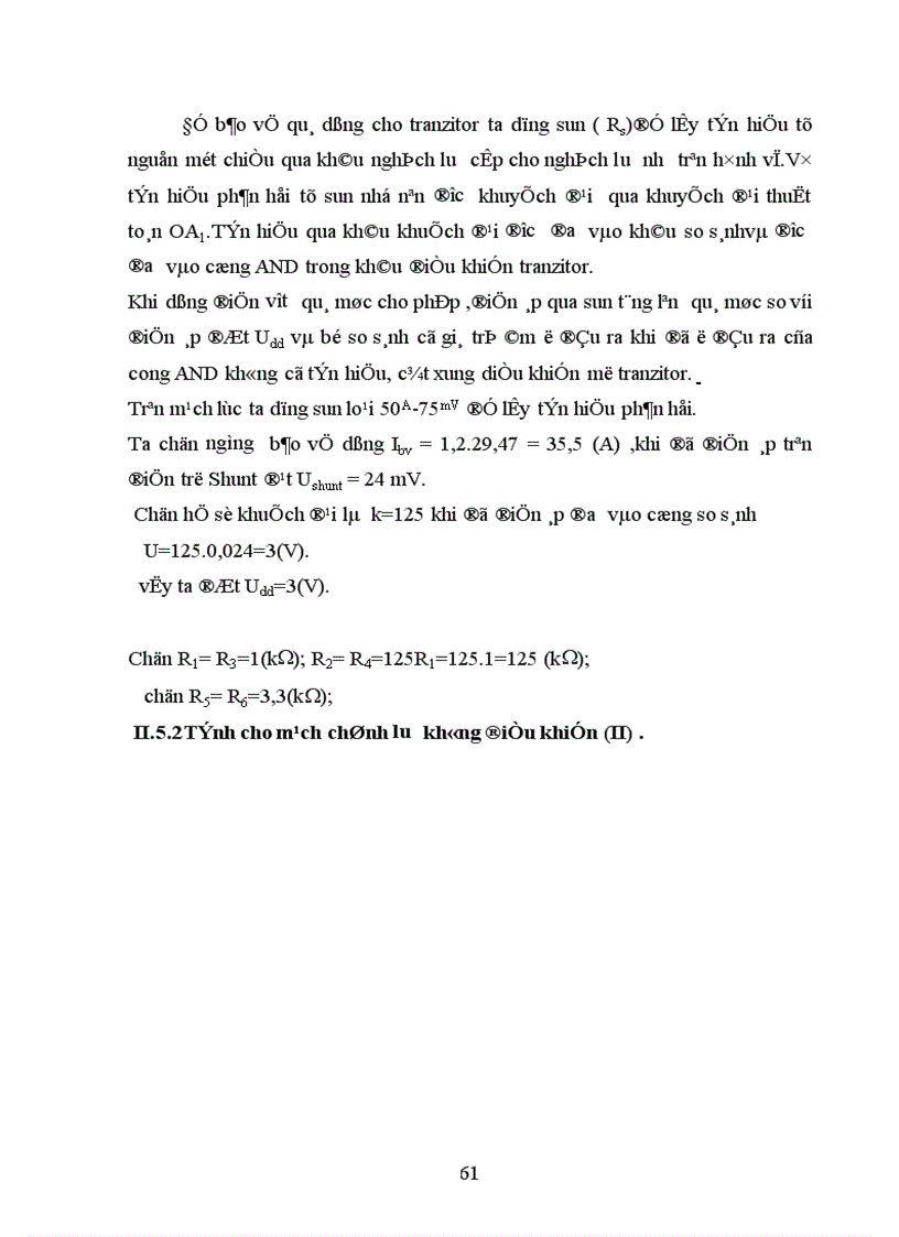 image for page Lựa chọn sơ đồ và tính toán các phần tử của sơ đồ