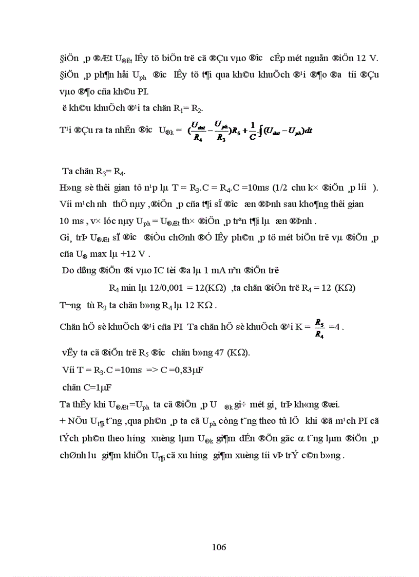 image for page Lựa chọn sơ đồ và tính toán các phần tử của sơ đồ