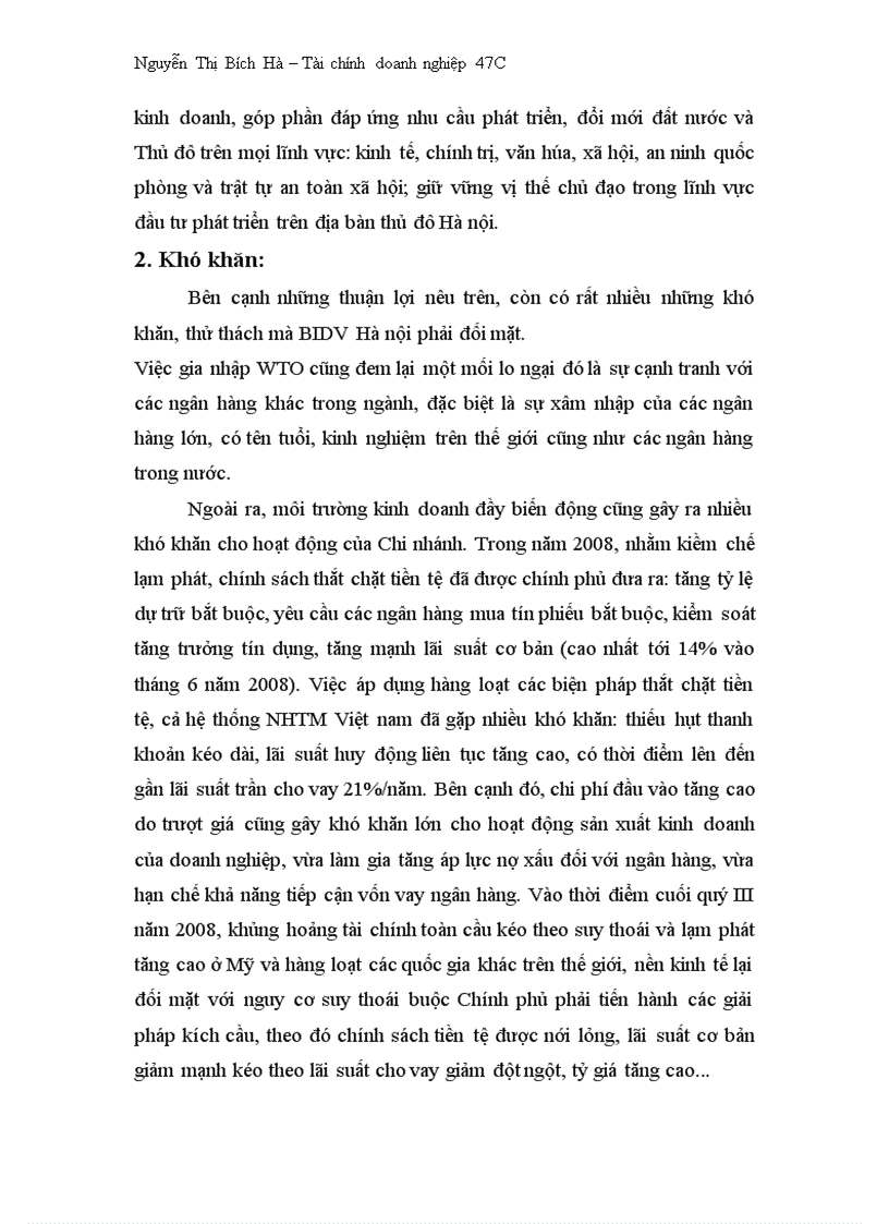 image for page Kết quả kinh doanh trong những năm gần đây của Chi nhánh BIDV Hà nội 1