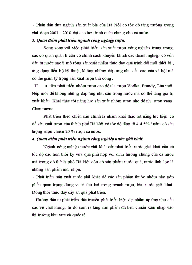 image for page Định hướng và một số giải pháp nhằm phát triển ngành công nghiệp đồ uống trên địa bàn thành phố Hà Nội giai đoạn 2001 2010