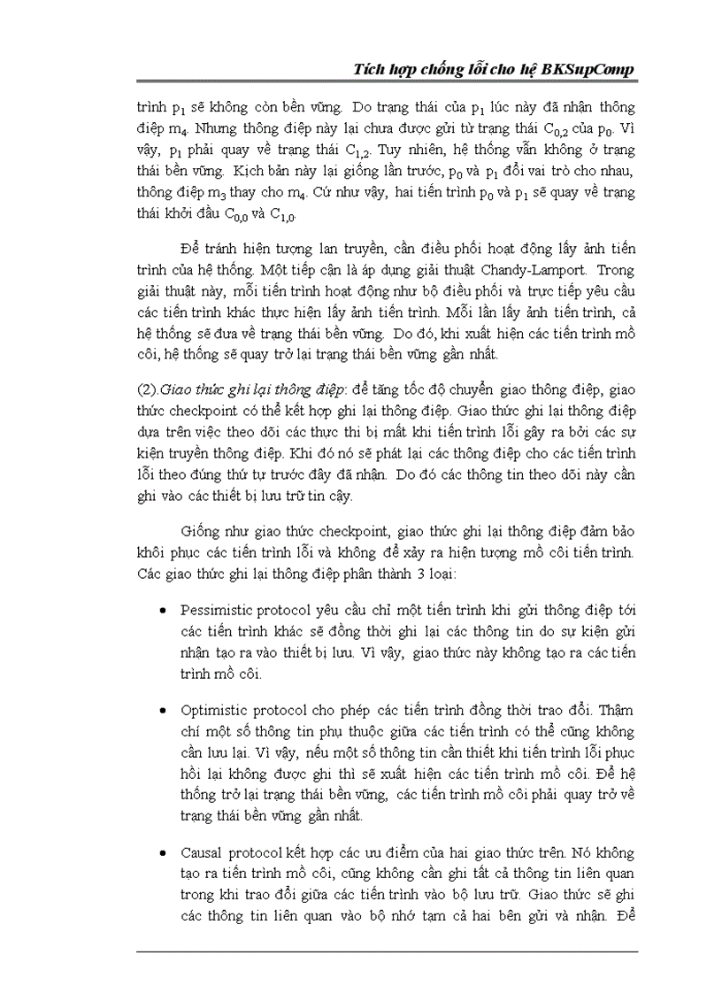 image for page Tích hợp chống lỗi cho hệ BKSupComp