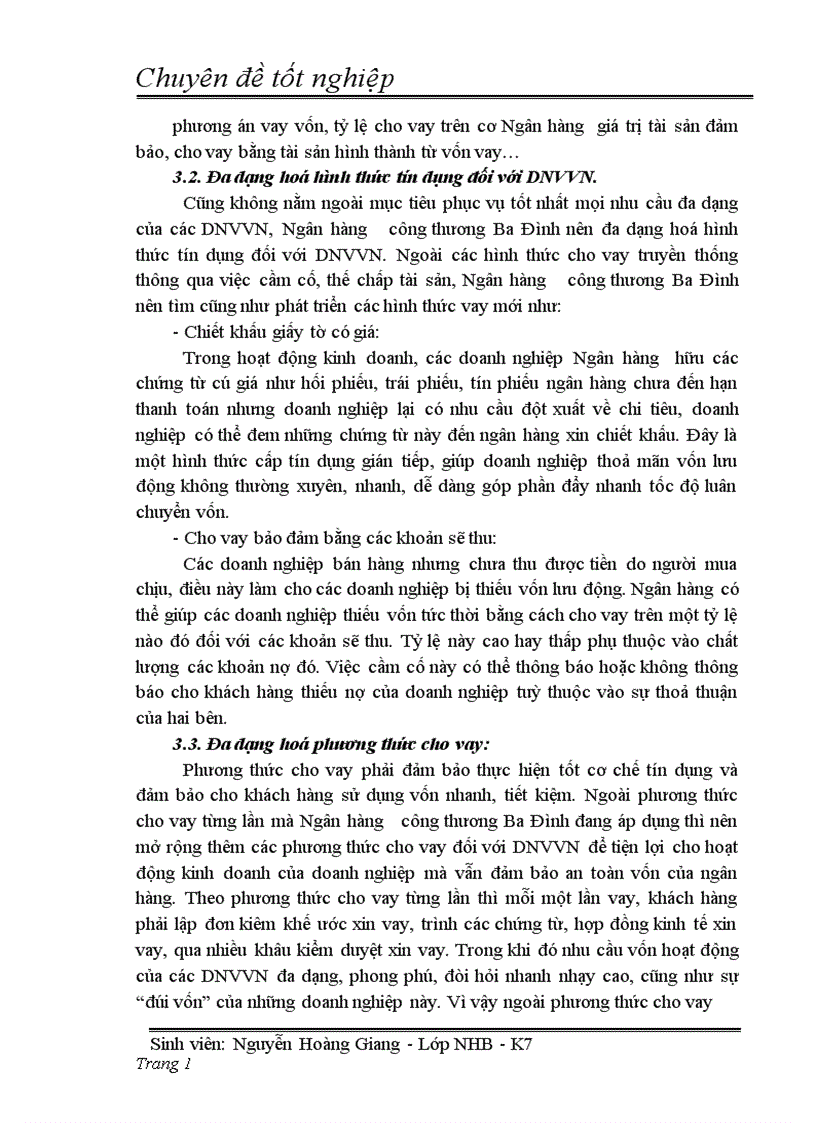 image for page Giải pháp nâng cao chất lượng tín dụng đối với doanh nghiệp vừa và nhỏ tại ngân hàng công thương khu vực Ba Đình thuộc ngân hàng TMCP công thương Việt Nam 1