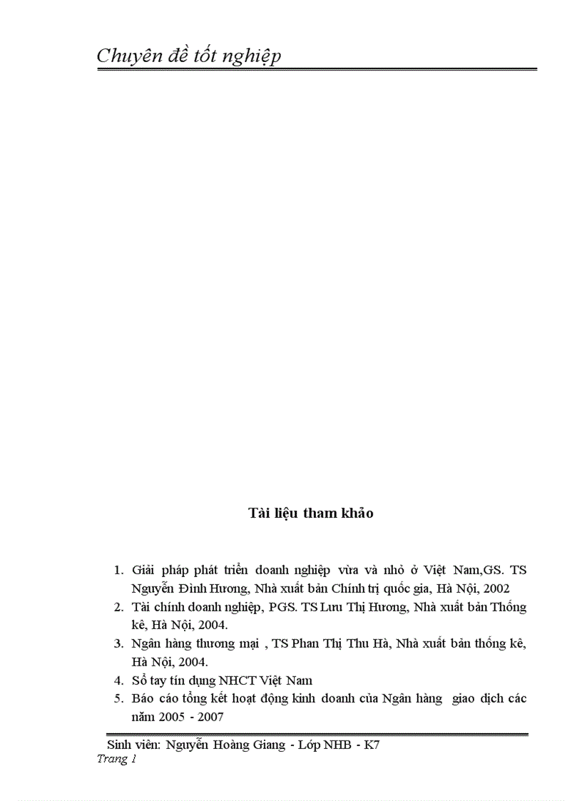 image for page Giải pháp nâng cao chất lượng tín dụng đối với doanh nghiệp vừa và nhỏ tại ngân hàng công thương khu vực Ba Đình thuộc ngân hàng TMCP công thương Việt Nam 1