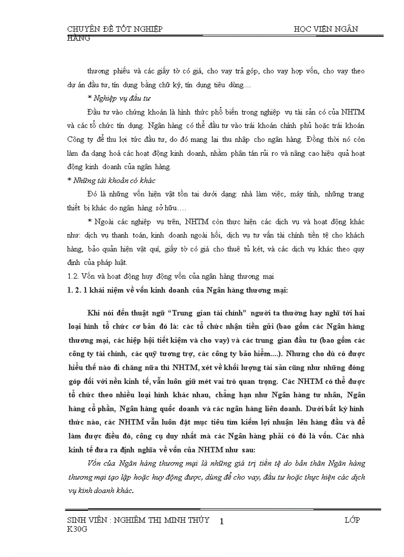 image for page Một số giải pháp nhằm nâng cao hiệu quả công tác huy động vốn tại Ngân hàng Nông nghiệp và phát triển nông thôn tỉnh Hà Tây 1