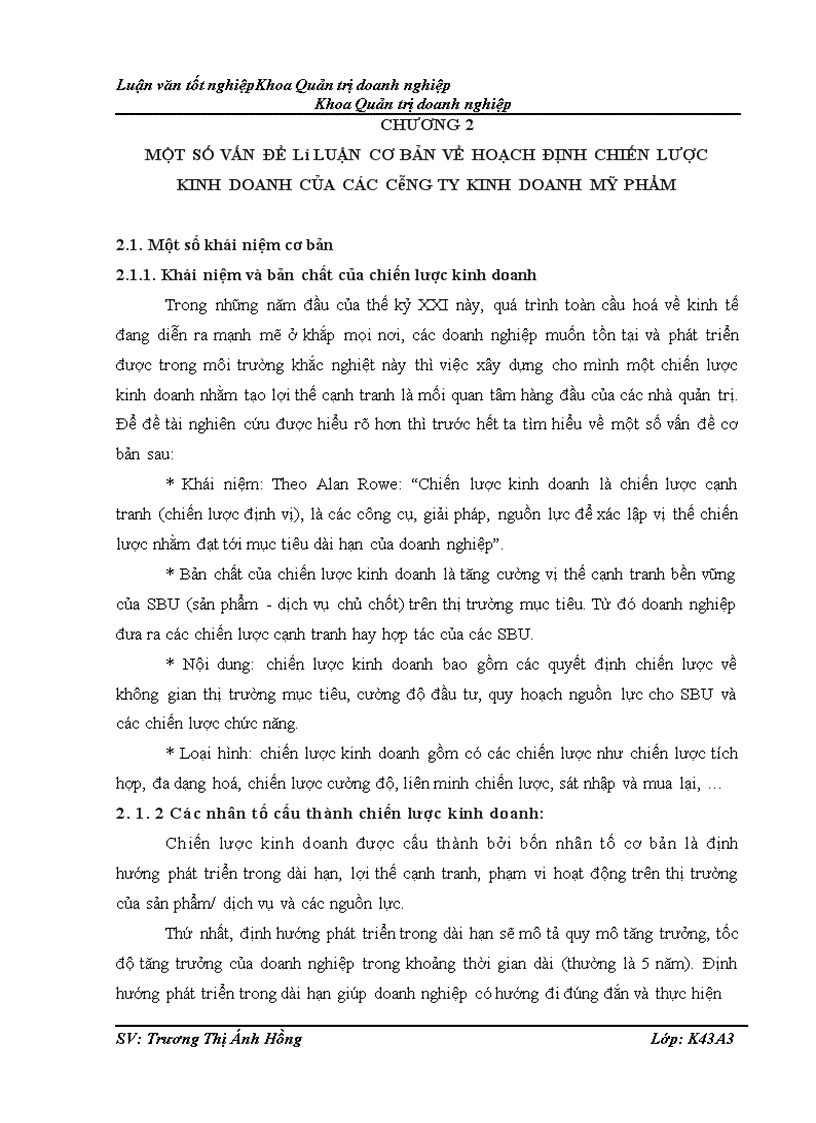 image for page Hoạch định chiến lược kinh doanh của Công ty cổ phần phát triển thương mại Trường Thịnh 1