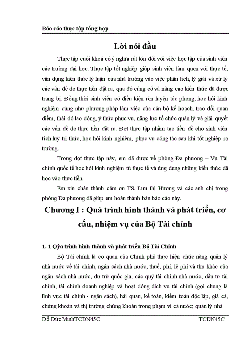 image for page Báo cáo thực tập tổng hợp của Bộ Tài chính