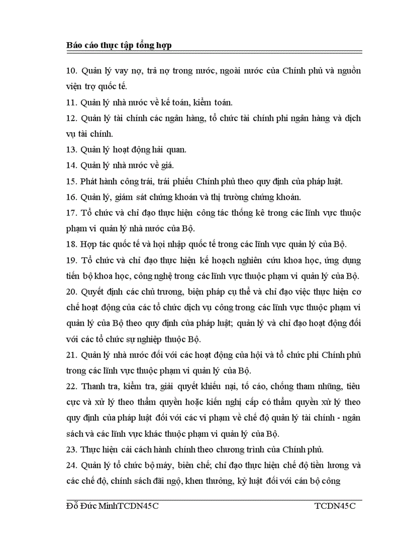 image for page Báo cáo thực tập tổng hợp của Bộ Tài chính