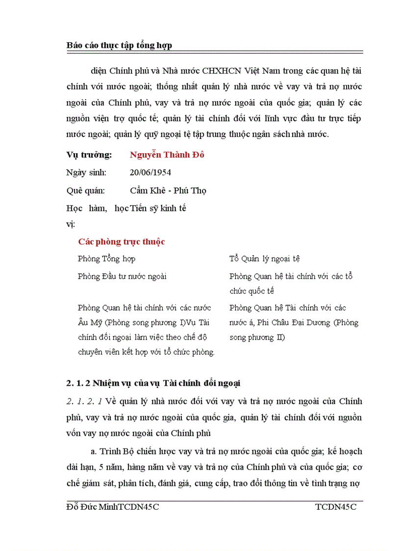 image for page Báo cáo thực tập tổng hợp của Bộ Tài chính