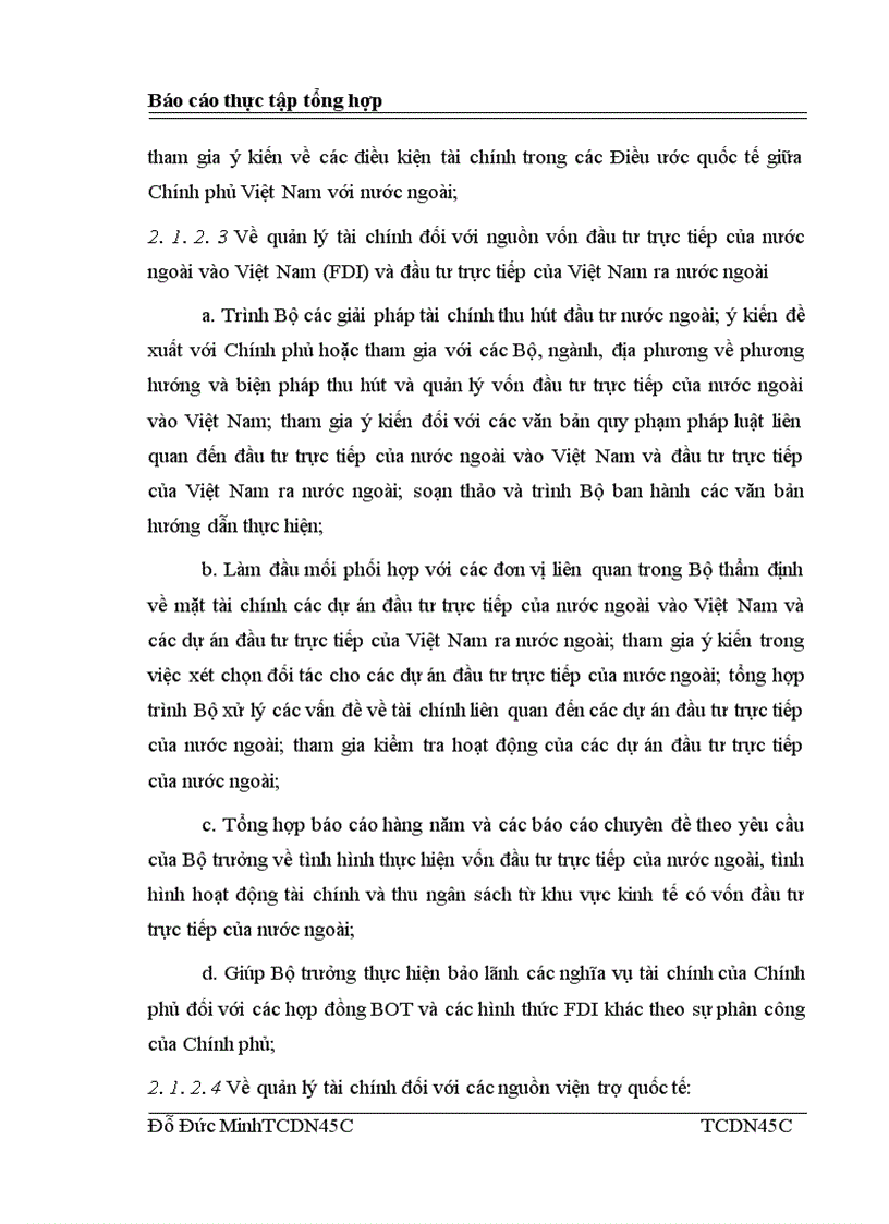 image for page Báo cáo thực tập tổng hợp của Bộ Tài chính