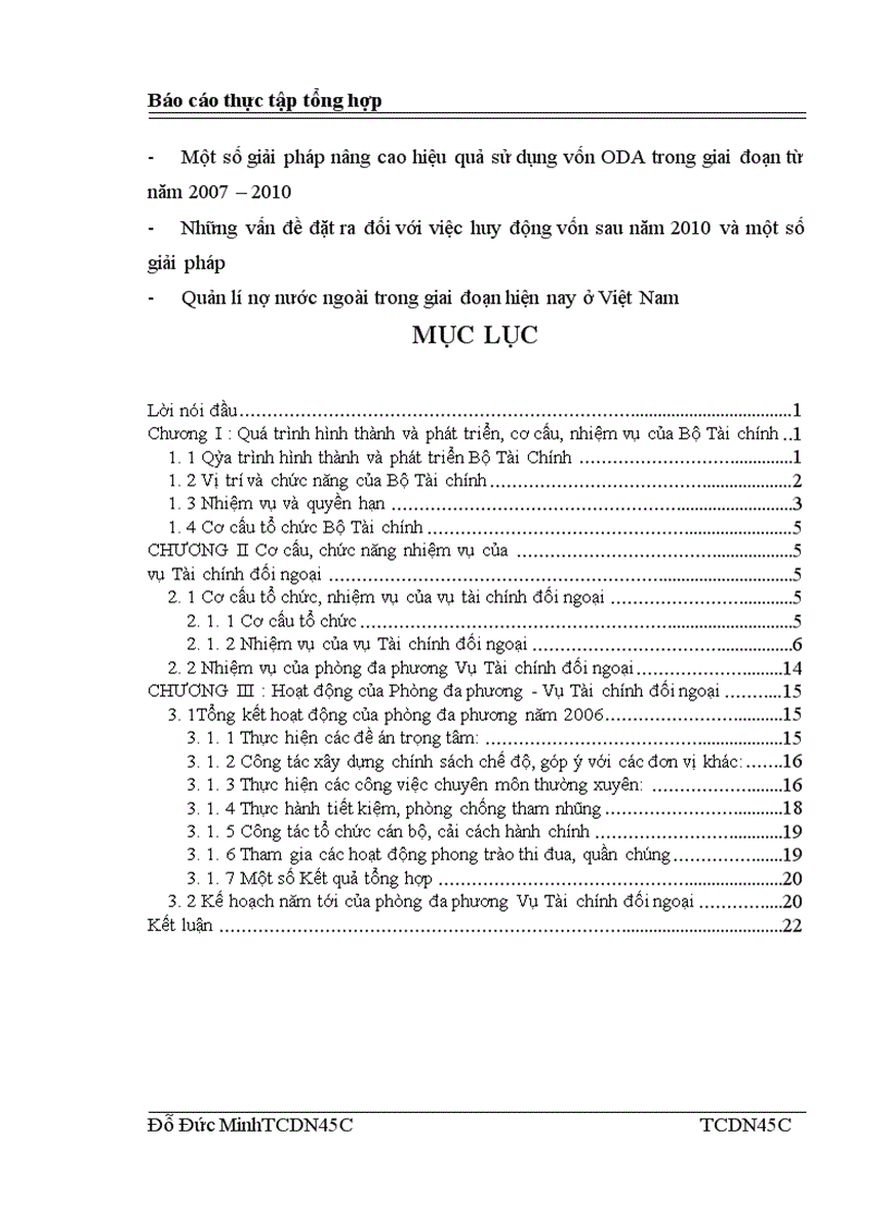 image for page Báo cáo thực tập tổng hợp của Bộ Tài chính