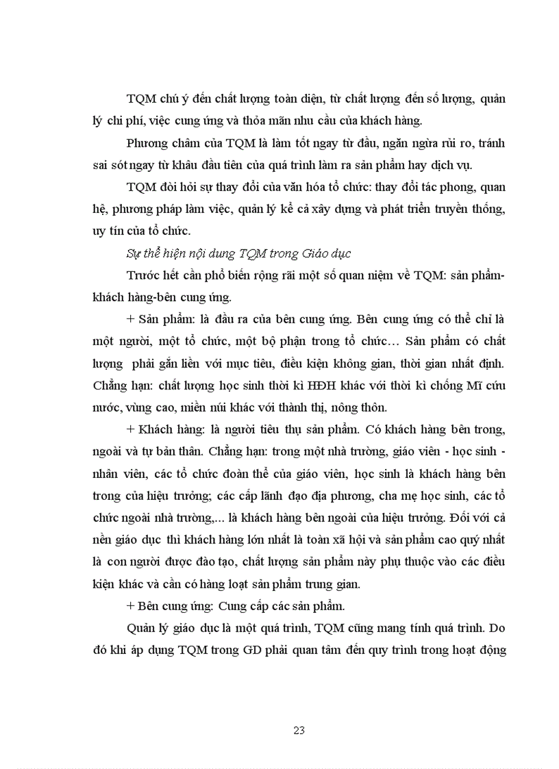 image for page Các biện pháp quản lý chất lượng học tập của học sinh tiểu học ở huyện Quảng Xương tỉnh Thanh Hóa theo mô hình quản lý chất lượng tổng thể TQM 1