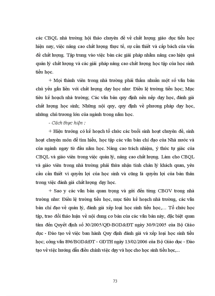 image for page Các biện pháp quản lý chất lượng học tập của học sinh tiểu học ở huyện Quảng Xương tỉnh Thanh Hóa theo mô hình quản lý chất lượng tổng thể TQM 1