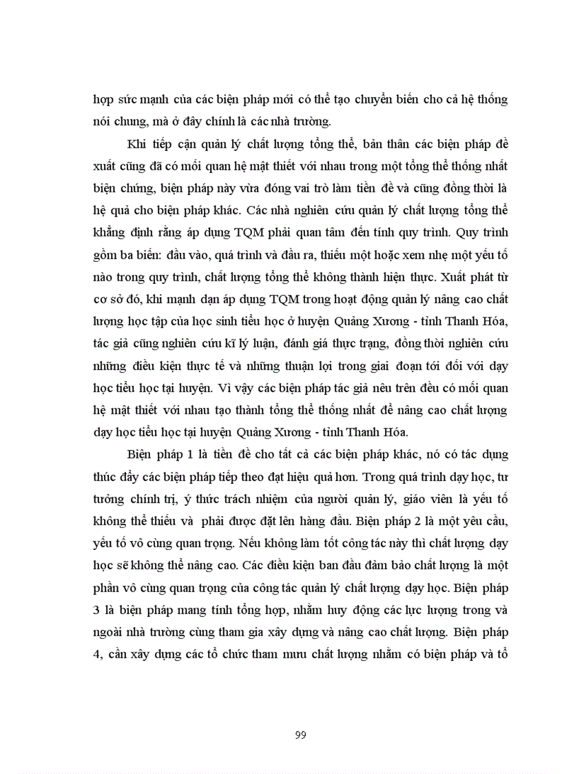 image for page Các biện pháp quản lý chất lượng học tập của học sinh tiểu học ở huyện Quảng Xương tỉnh Thanh Hóa theo mô hình quản lý chất lượng tổng thể TQM 1