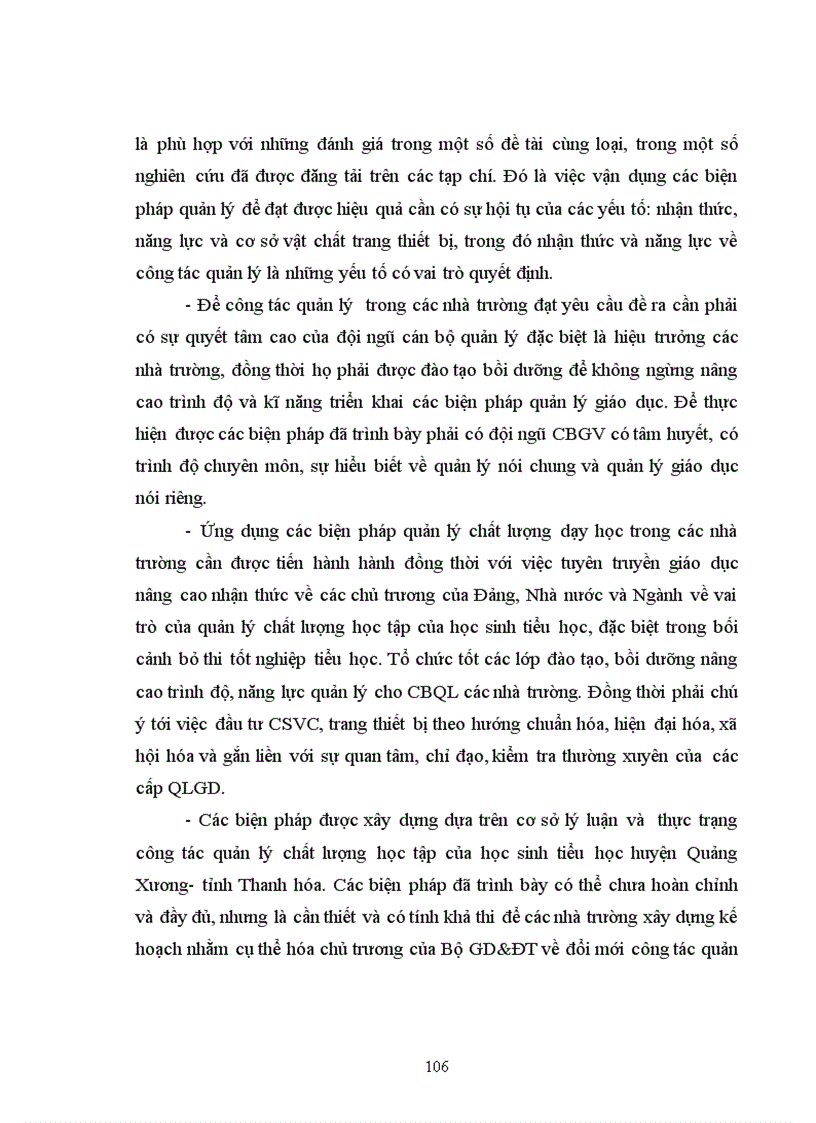 image for page Các biện pháp quản lý chất lượng học tập của học sinh tiểu học ở huyện Quảng Xương tỉnh Thanh Hóa theo mô hình quản lý chất lượng tổng thể TQM 1