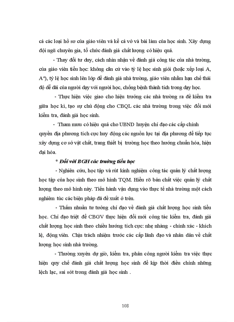 image for page Các biện pháp quản lý chất lượng học tập của học sinh tiểu học ở huyện Quảng Xương tỉnh Thanh Hóa theo mô hình quản lý chất lượng tổng thể TQM 1