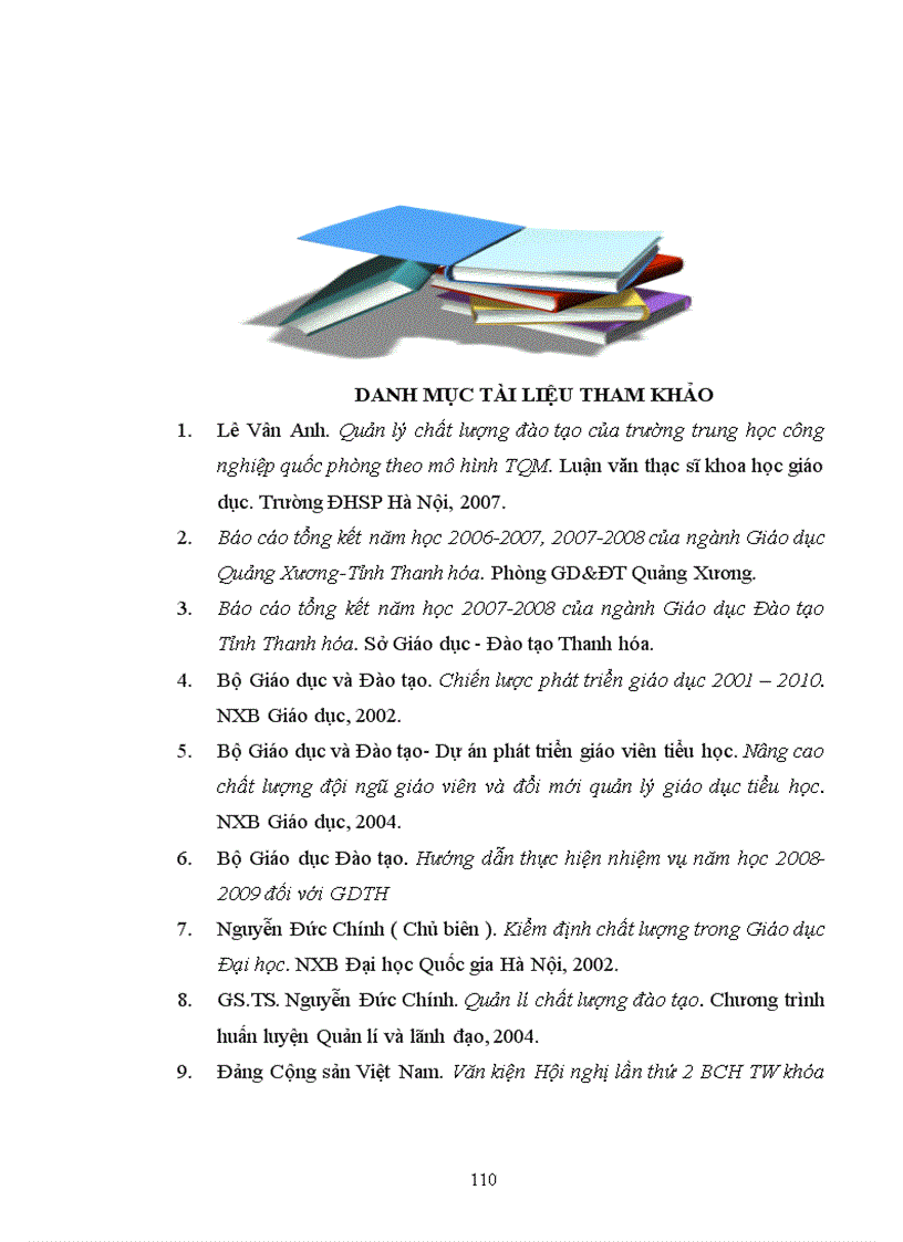 image for page Các biện pháp quản lý chất lượng học tập của học sinh tiểu học ở huyện Quảng Xương tỉnh Thanh Hóa theo mô hình quản lý chất lượng tổng thể TQM 1