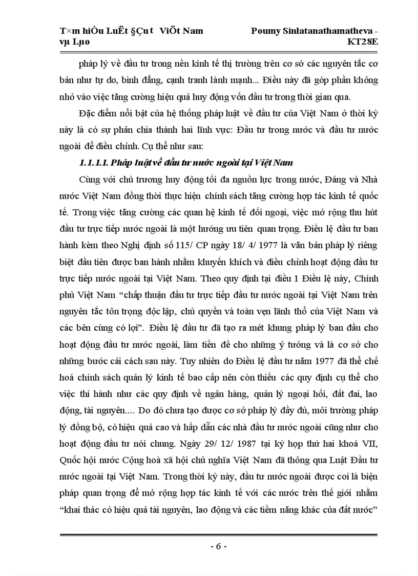 image for page Tìm hiểu pháp luật đầu tư của Việt Nam trong sự so sánh với pháp luật đầu tư của Lào 1