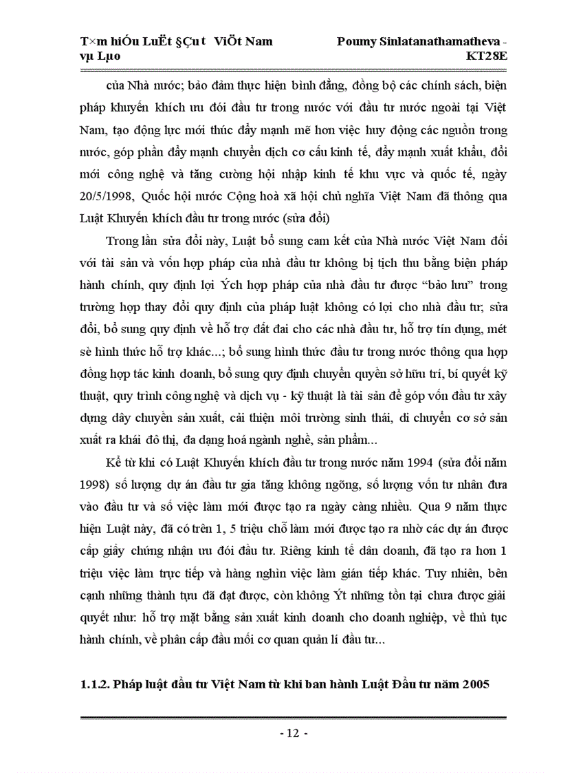 image for page Tìm hiểu pháp luật đầu tư của Việt Nam trong sự so sánh với pháp luật đầu tư của Lào 1