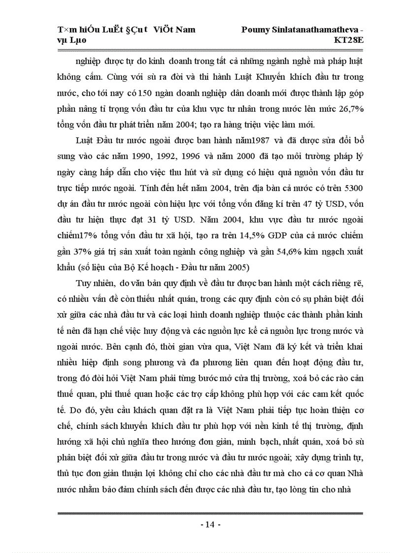 image for page Tìm hiểu pháp luật đầu tư của Việt Nam trong sự so sánh với pháp luật đầu tư của Lào 1