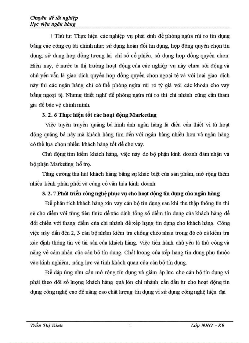 image for page Giải pháp nâng cao chất lượng tín dụng tại Ngân hàng Đầu tư và phát triển chi nhánh Cầu Giấy