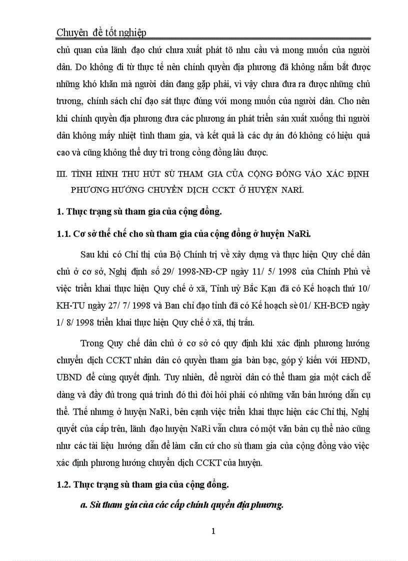 image for page Thu hút sự tham gia của cộng đồng vào việc xác định phương hướng chuyển dịch CCKT của huyện NaRì tỉnh Bắc Kạn 1