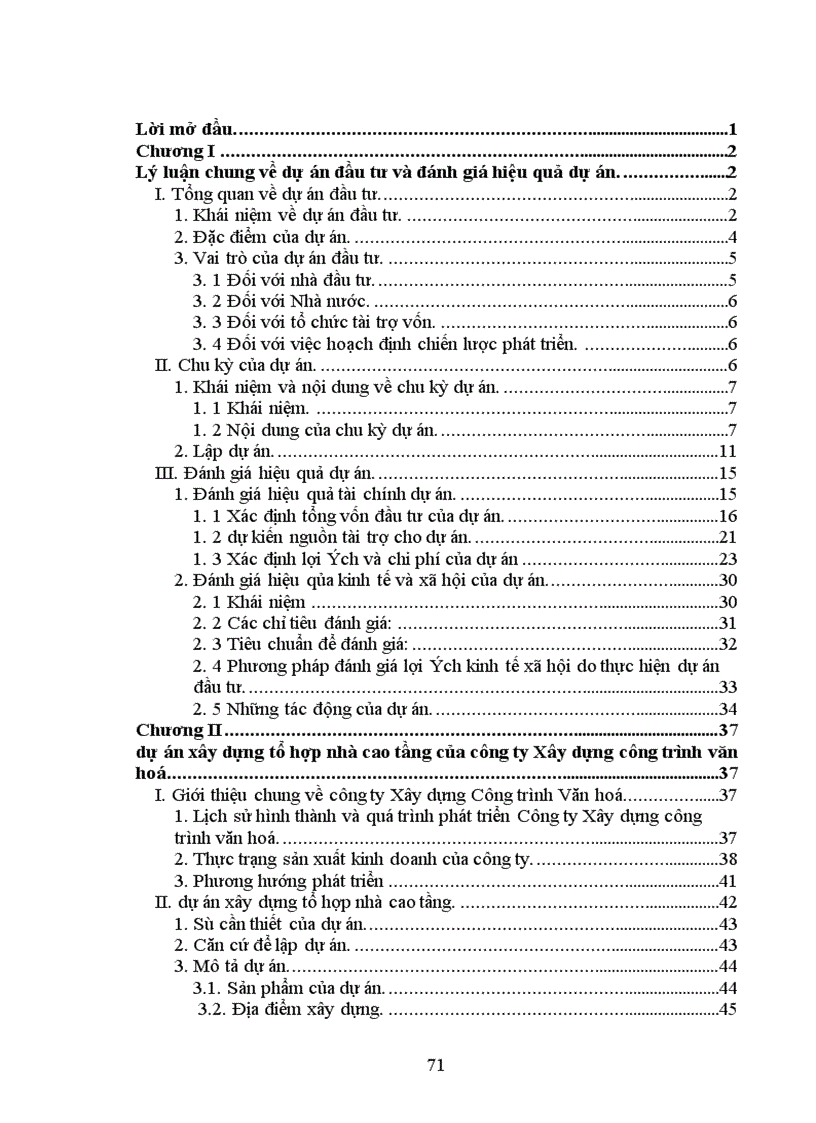 image for page Phương pháp đánh giá hiệu quả tài chính kinh tế xã hội của dự án xây dựng ứng dụng dự án xây dựng tổ hợp nhà cao tầng của Công ty Xây dựng Công trình Văn hoá 1