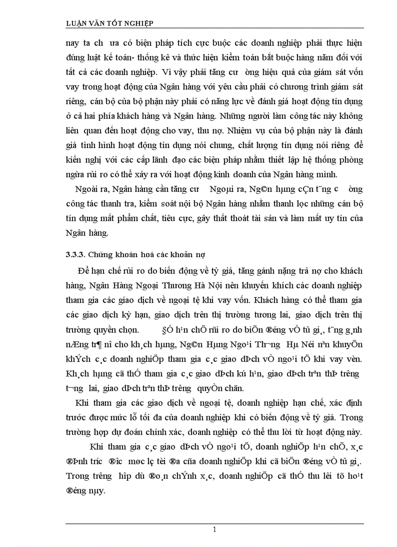 image for page Giải pháp nâng cao chất lượng tín dụng tại Ngân hàng Ngoại thương Hà Nội 1