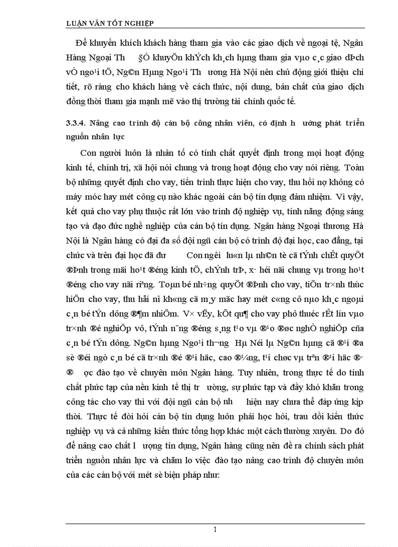 image for page Giải pháp nâng cao chất lượng tín dụng tại Ngân hàng Ngoại thương Hà Nội 1
