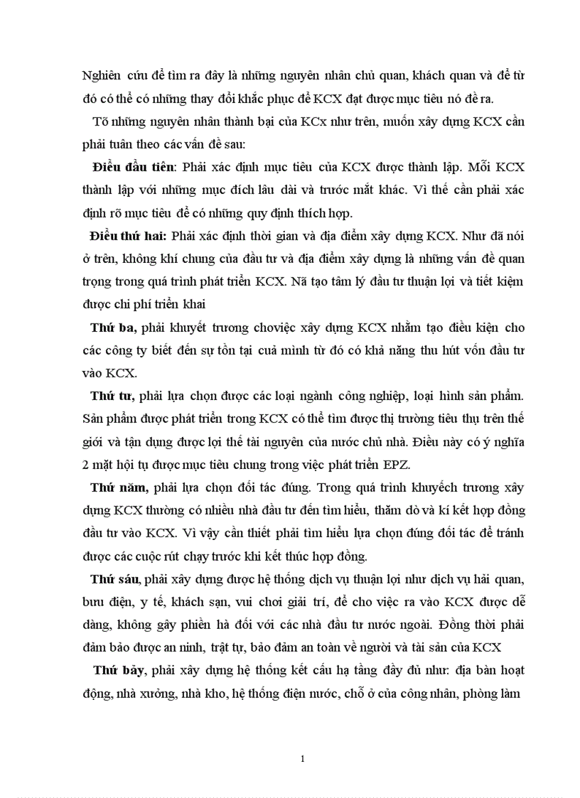 image for page KCX bài học kinh nghiệmtừ một số nước và chính sách phát triển của VN