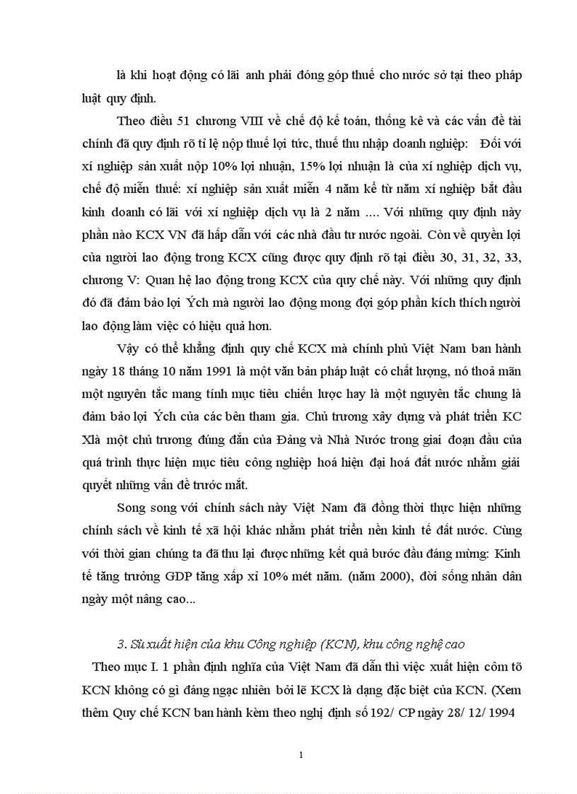 image for page KCX bài học kinh nghiệmtừ một số nước và chính sách phát triển của VN