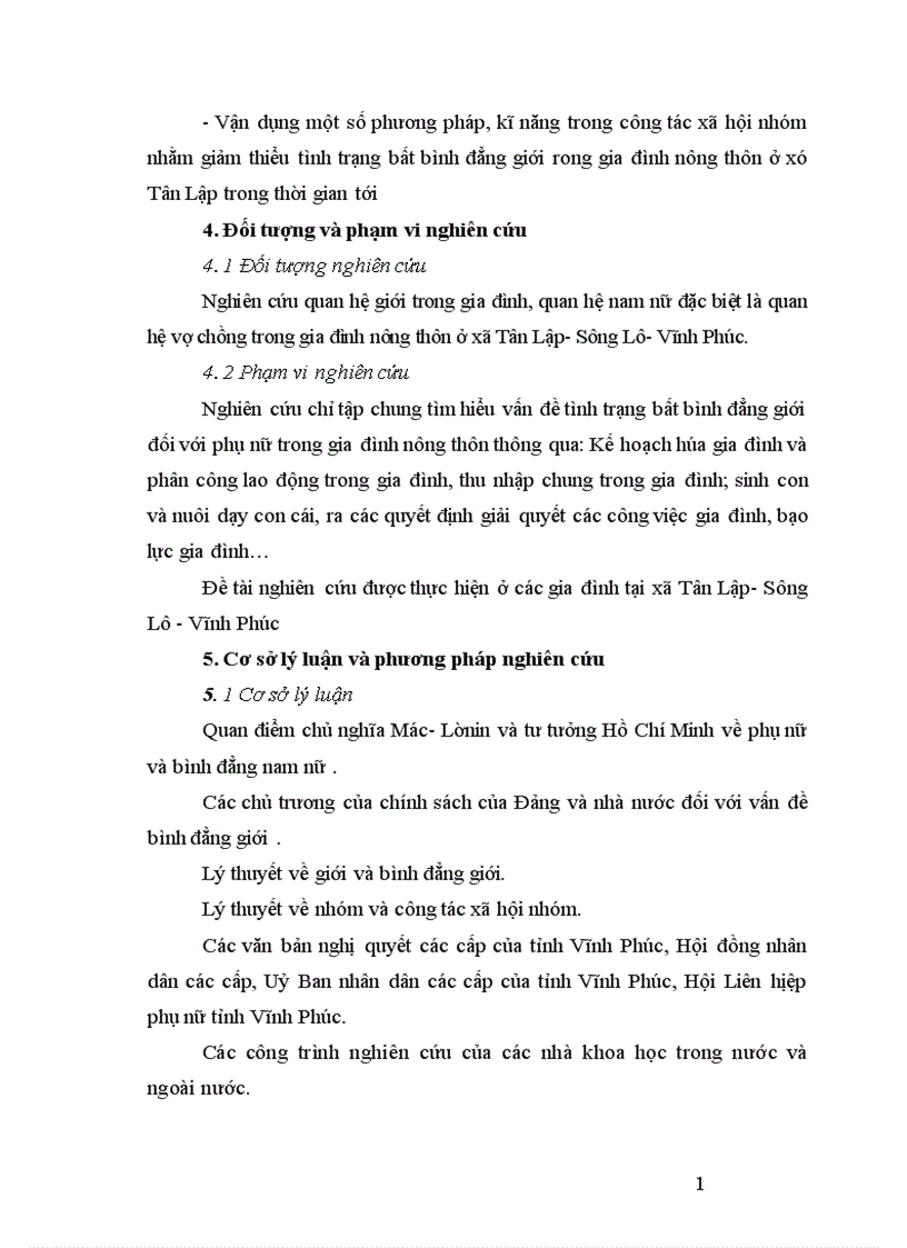 image for page Vận dụng phương pháp công tác xã hội nhóm nhằm giảm thiểu thực trạng bất bình đẳng giới đối với phụ nữ trong gia đình nông thôn tại xã Tân Lập Sông Lô Vĩnh Phúc hiện nay