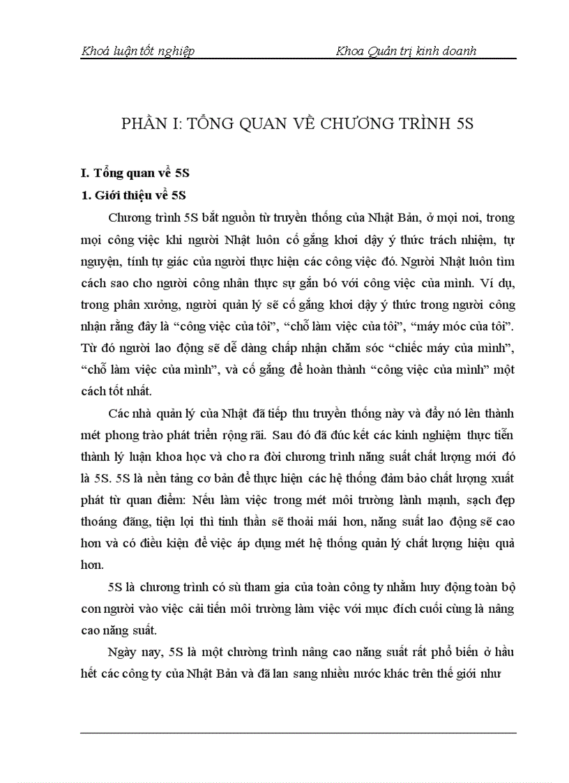 image for page Triển khai chương trình 5S NGhiên cứu tình huống tại Công ty cổ phần Thiết bị Bưu điện Nhà máy 2