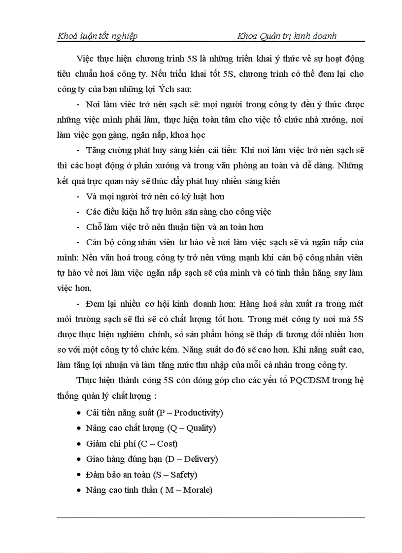 image for page Triển khai chương trình 5S NGhiên cứu tình huống tại Công ty cổ phần Thiết bị Bưu điện Nhà máy 2